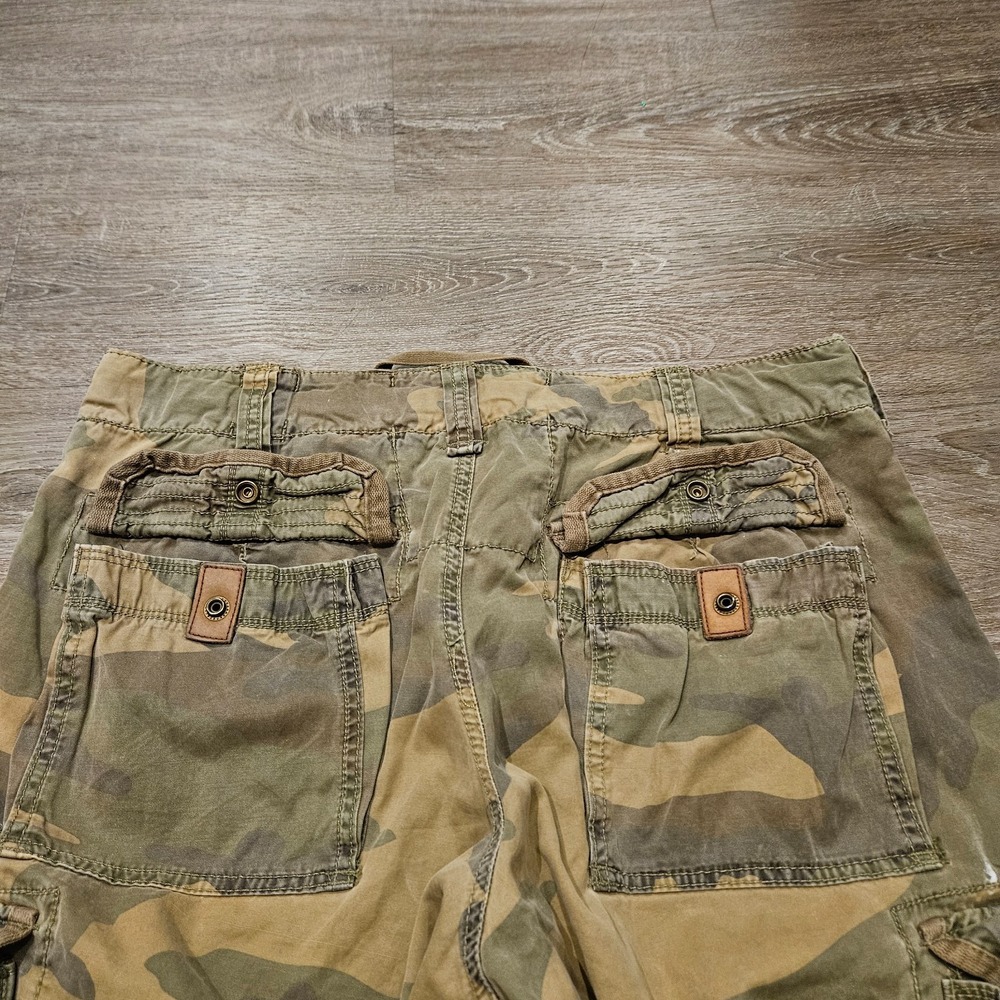 Vintage Abercrombie Fitch Paratrooper Cargo Pants Men's M Camo Baggy Adirondack - Picture 13 of 13